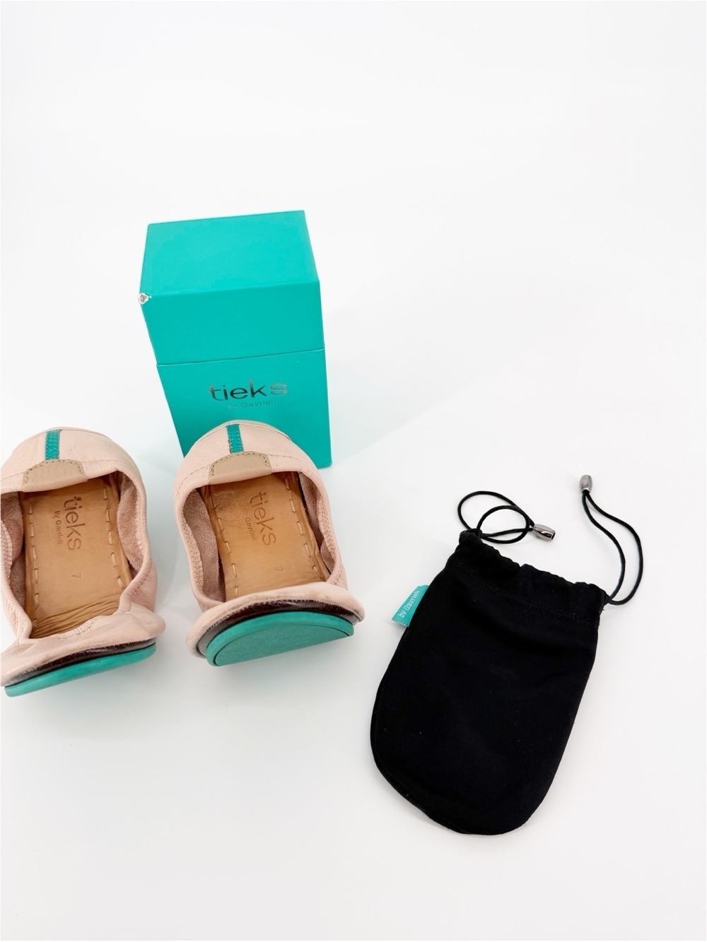 Tieks Ballerina Pink Flats Size 7